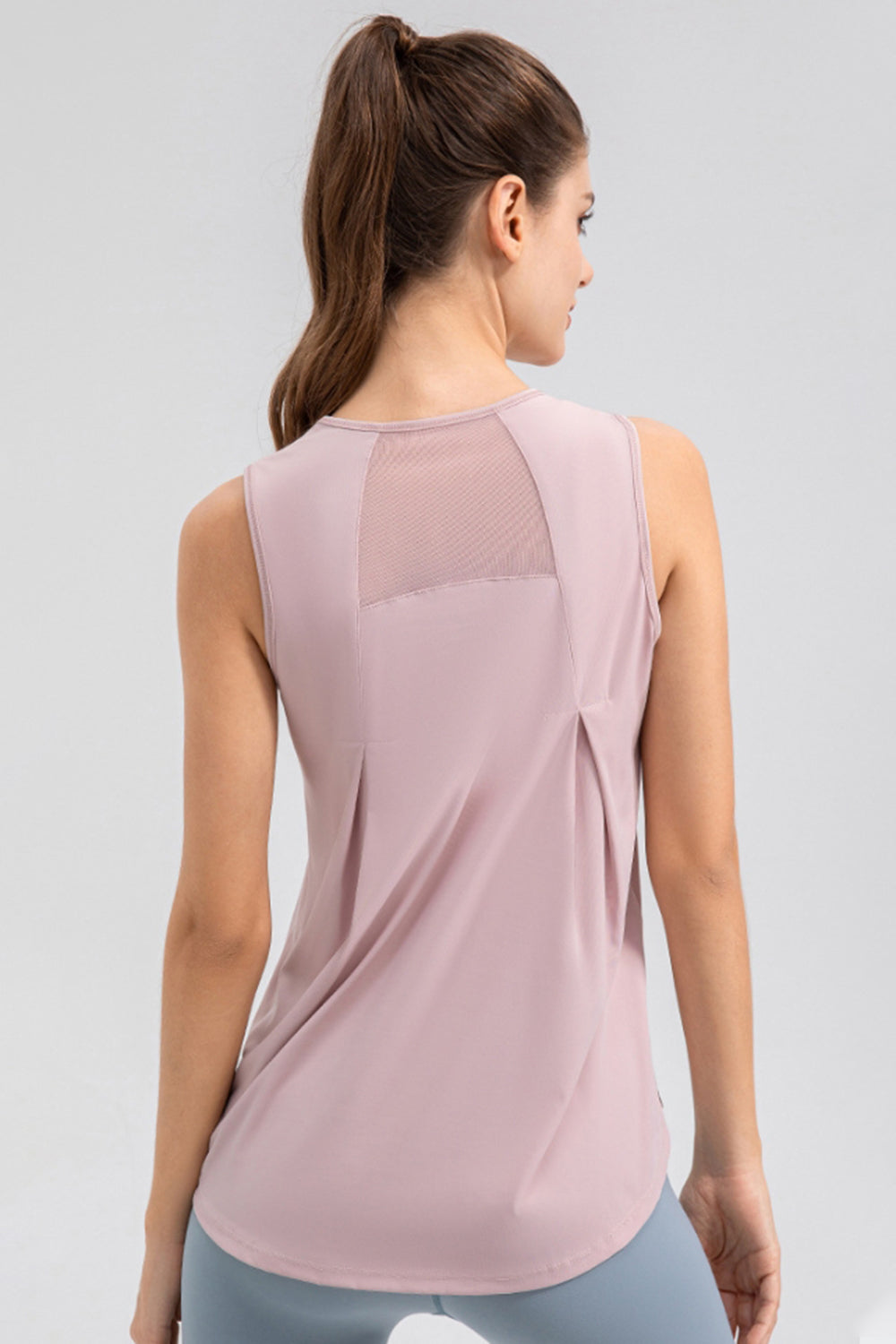 Honeybee Mumford's Round Neck Wide strap Active Tank