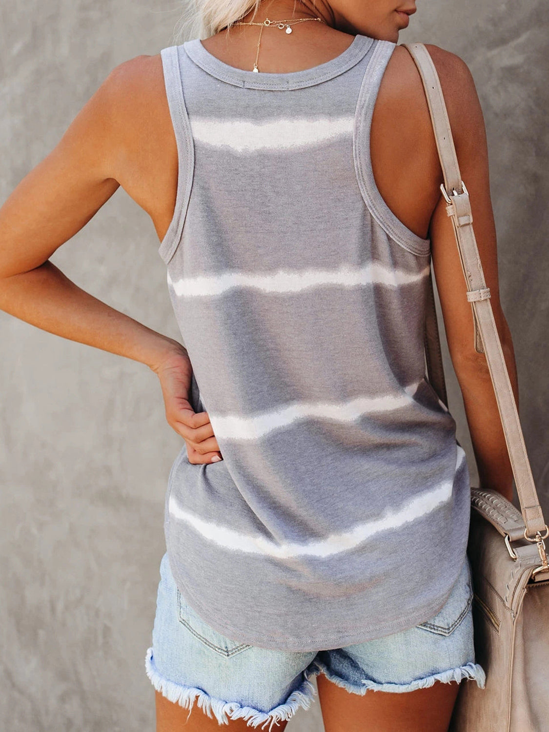 Honeybee Mumford's Full Size Tie-Dye Round Neck Tank