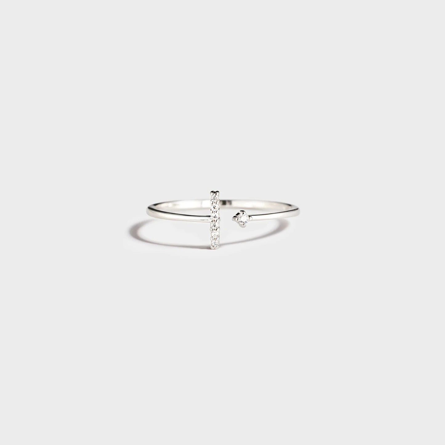 Honeybee Mumford's T Shape Sterling Silver Open Ring