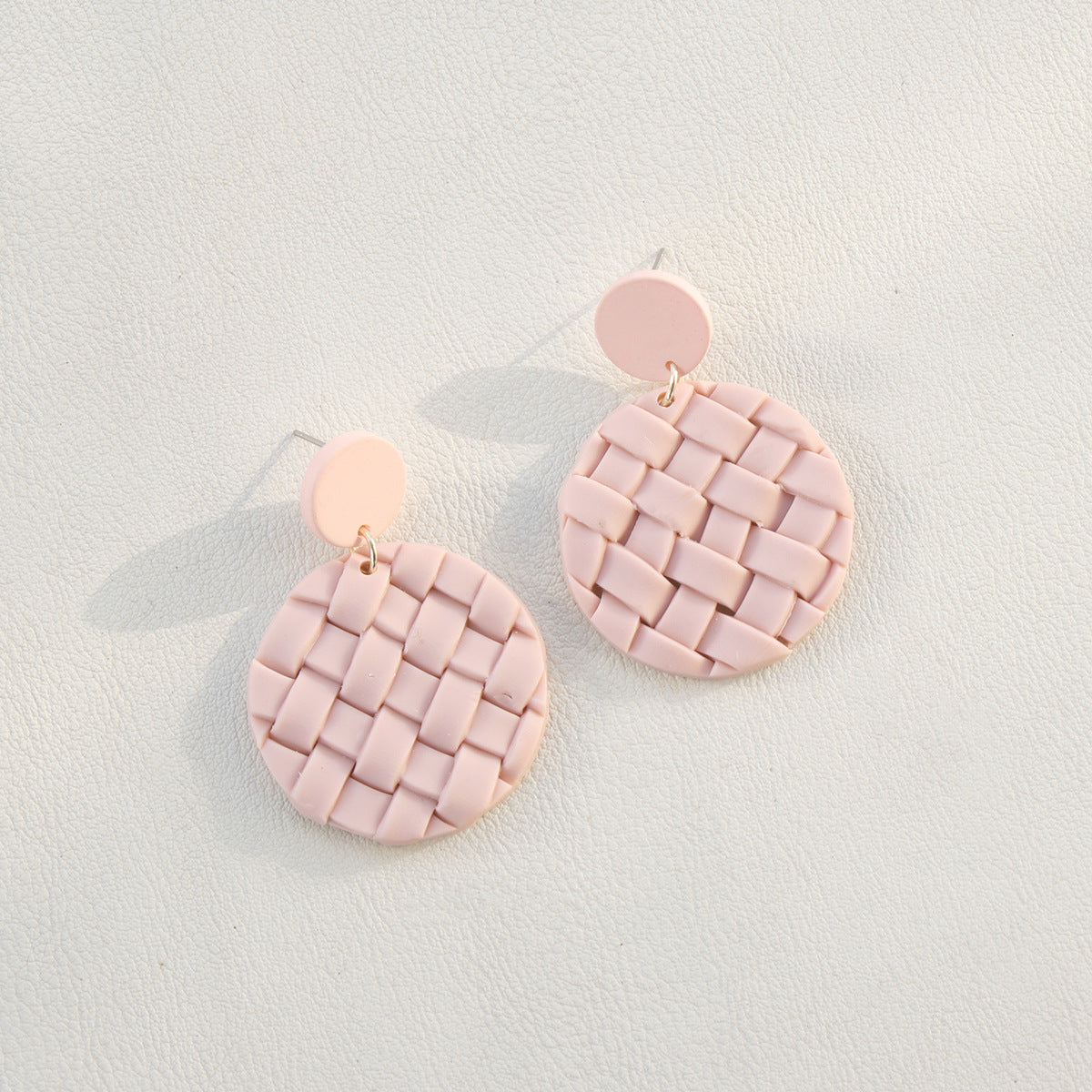 honeybee Mumford's Soft Pottery Round Braided Earrings