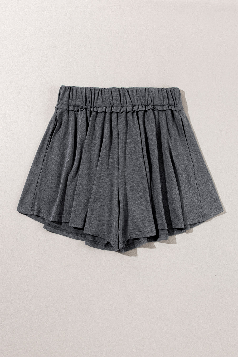 Honeybee Mumford's Gray Elastic Waist Culotte Shorts