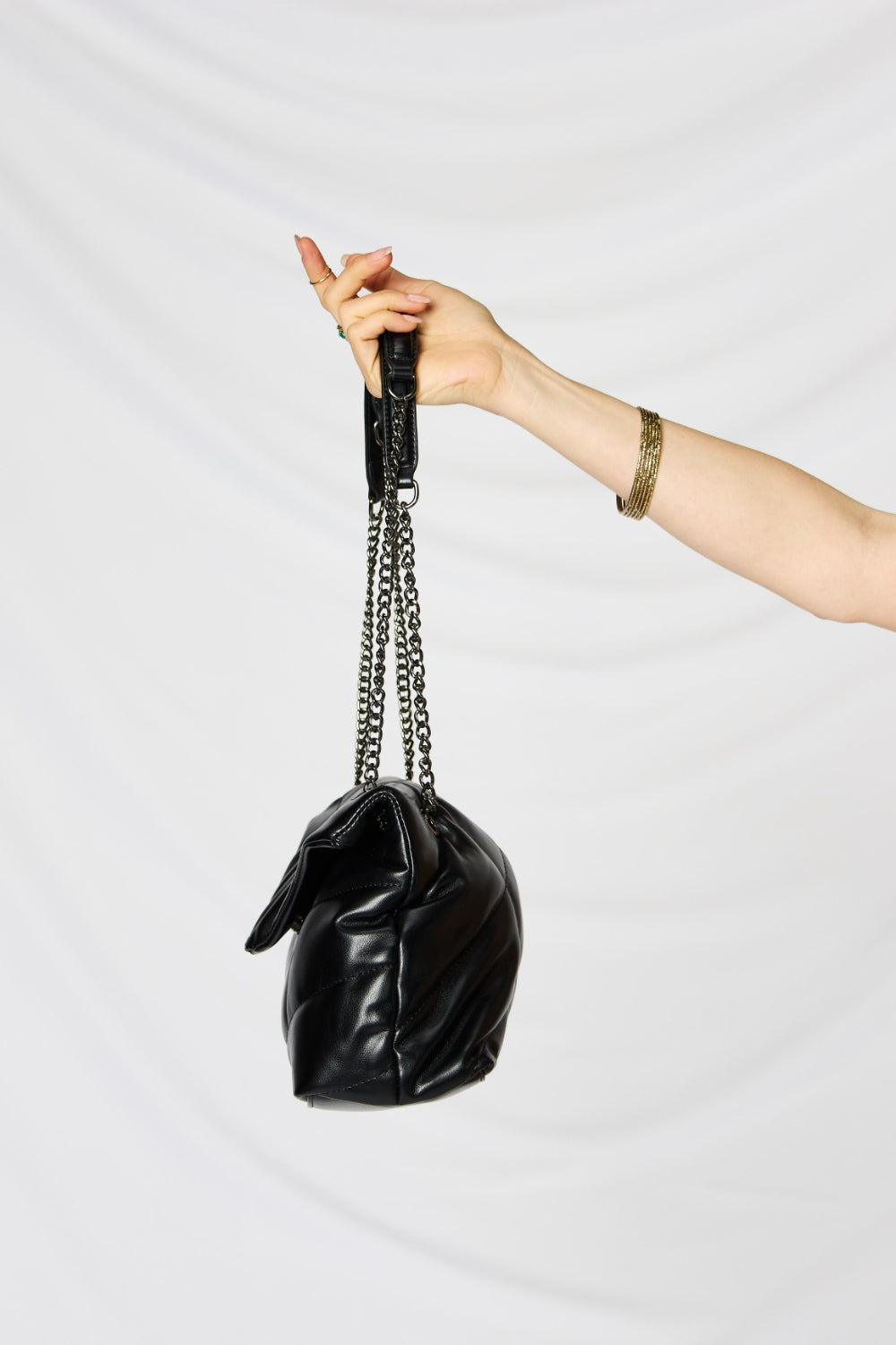 Honeybee Mumford's Leather Chain Handbag