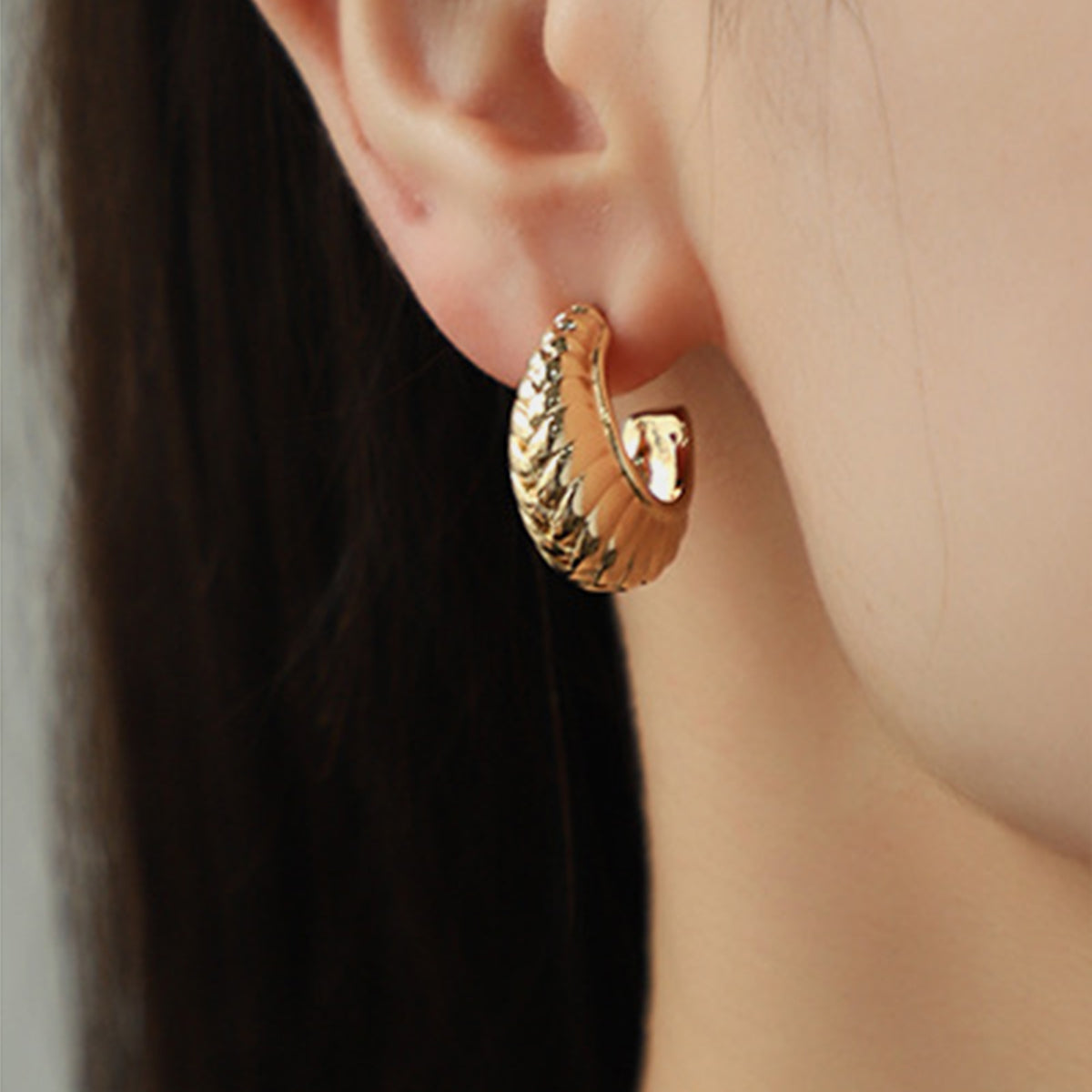 honeybee Mumford's Gold-Plated Stud Earrings