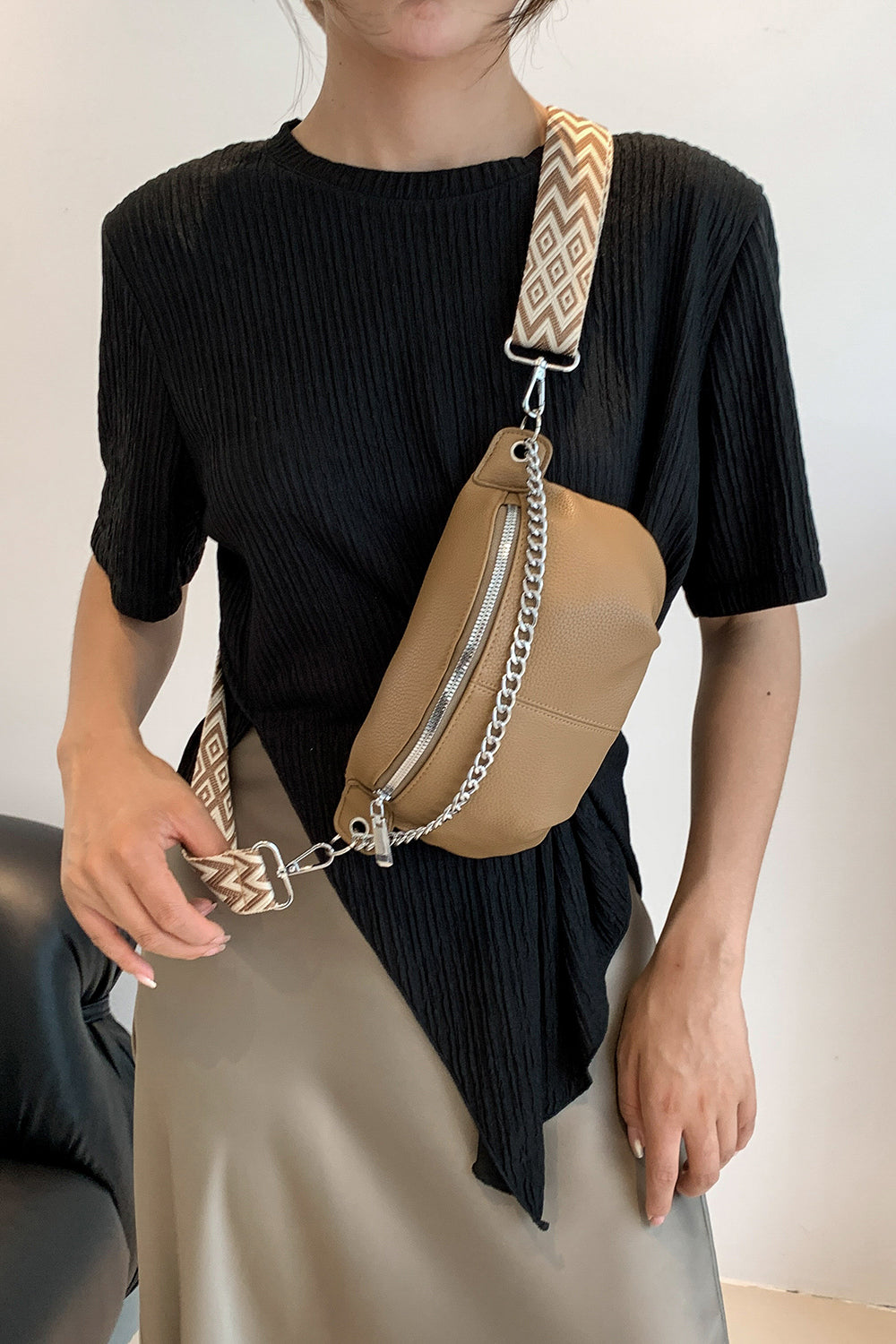 honeybee Mumford's Leather Sling Bag