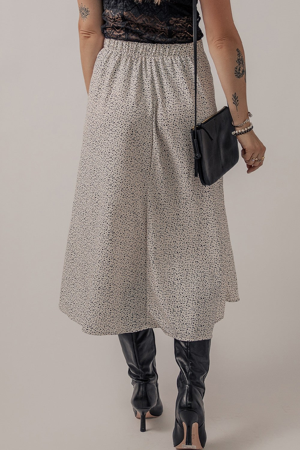 Honeybee Mumford's Speckle High Waist Midi Skirt