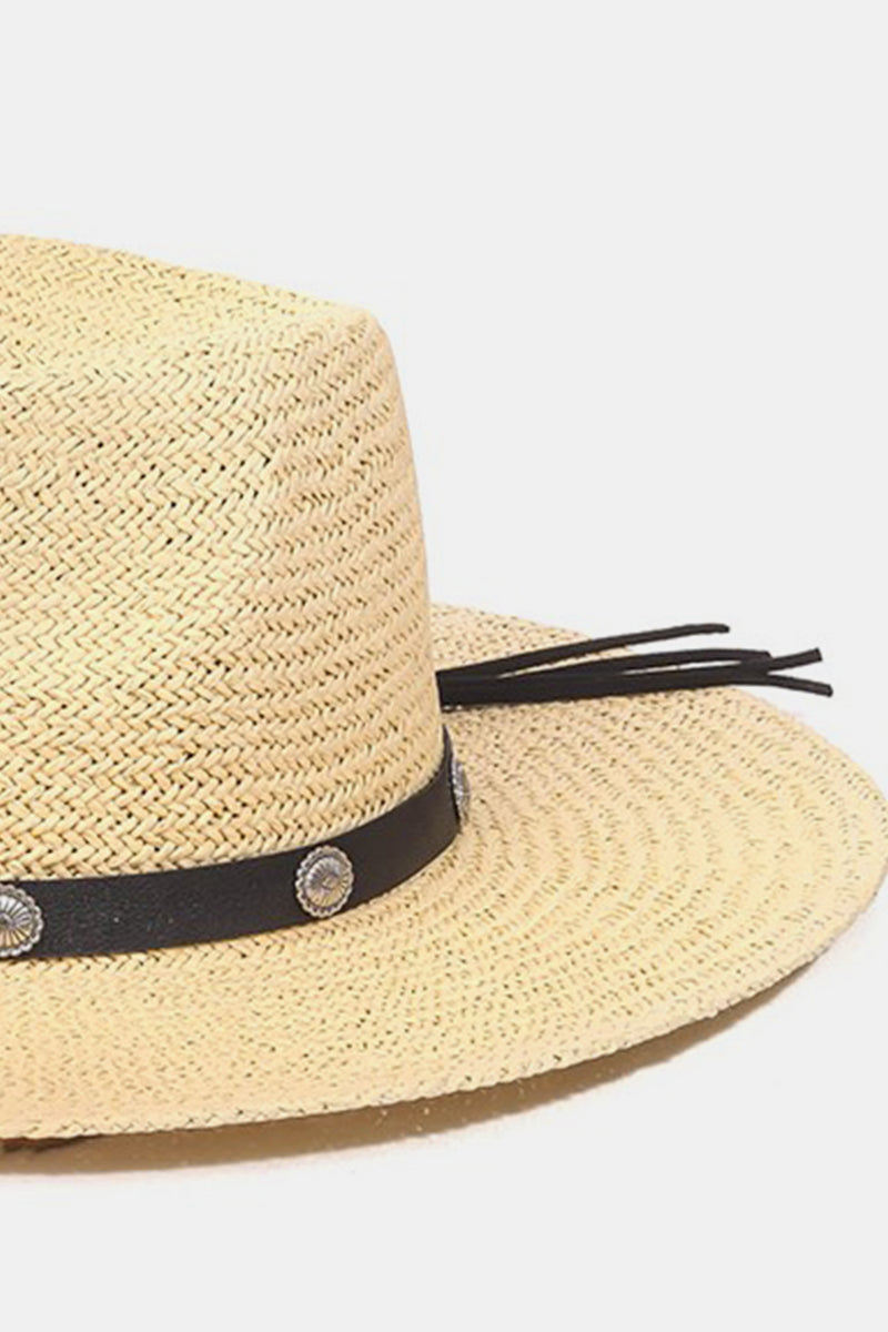 Honeybee Mumford's Belt Strap Straw Hat