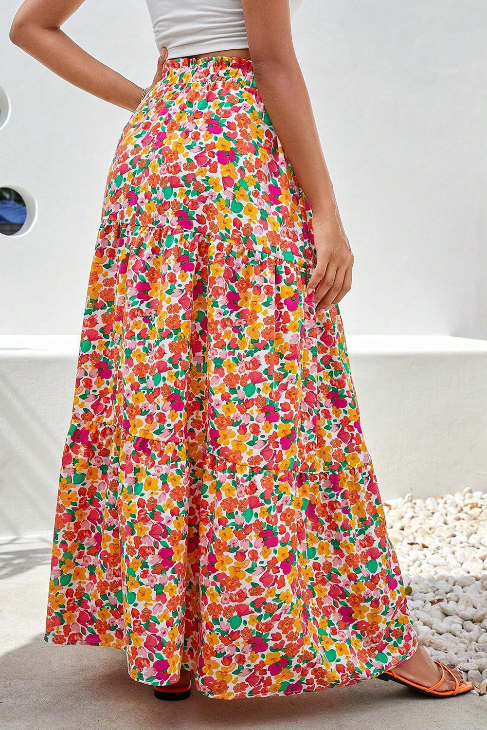 Honeybee Mumford's Printed Elastic Waist Maxi Skirt