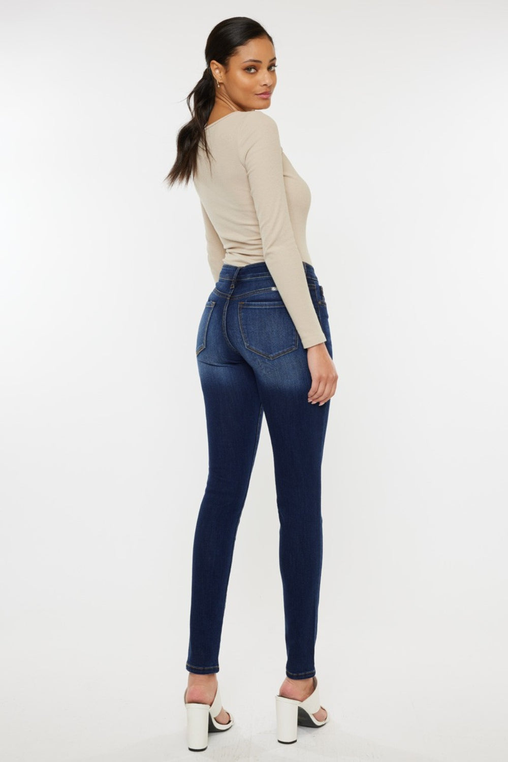 Honeybee Mumford's Mid Rise Gradient Skinny Jeans