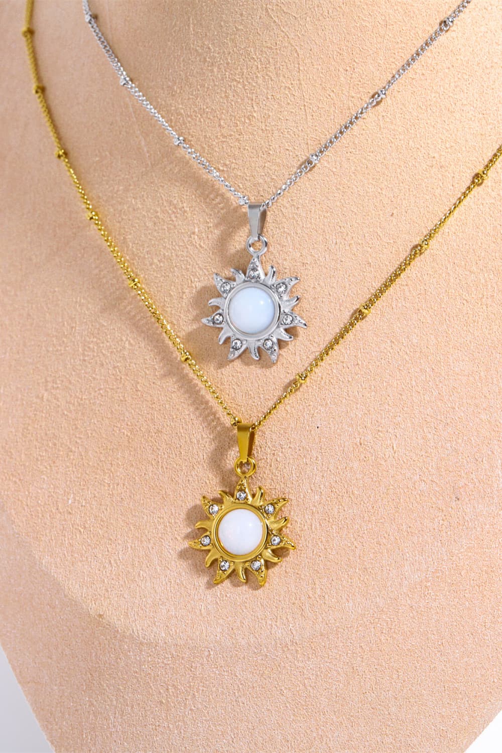 Honeybee Mumford's Opal Sun Pendant Necklace