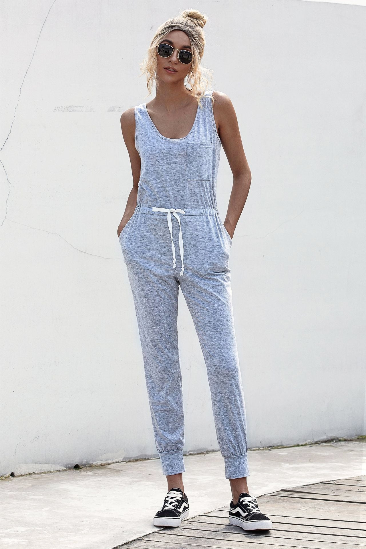 Honeybee Mumford's Knot Sleeveless Waist Jumpsuit