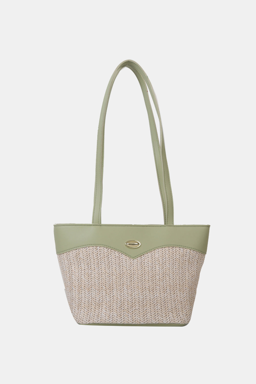 Honeybee Mumford's Two-Tone Straw Tote Bag