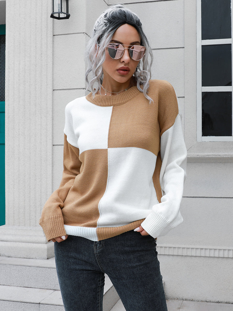 Honeybee Mumford's Contrast Drop Shoulder Sweater