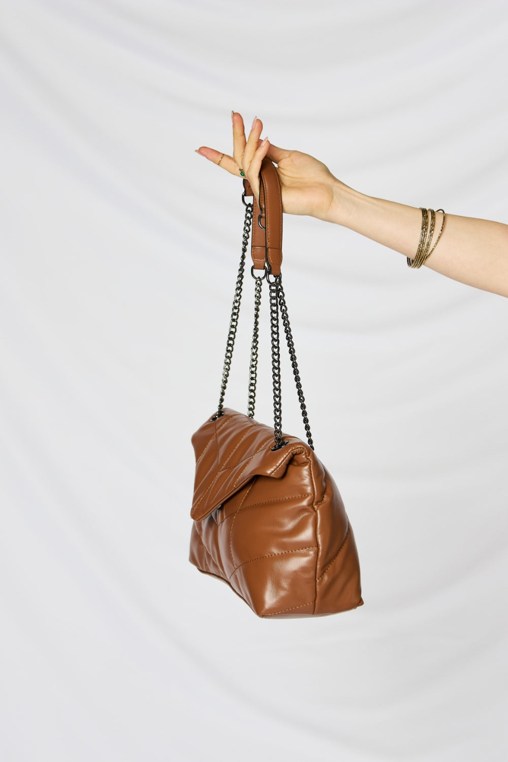 Honeybee Mumford's Leather Chain Handbag