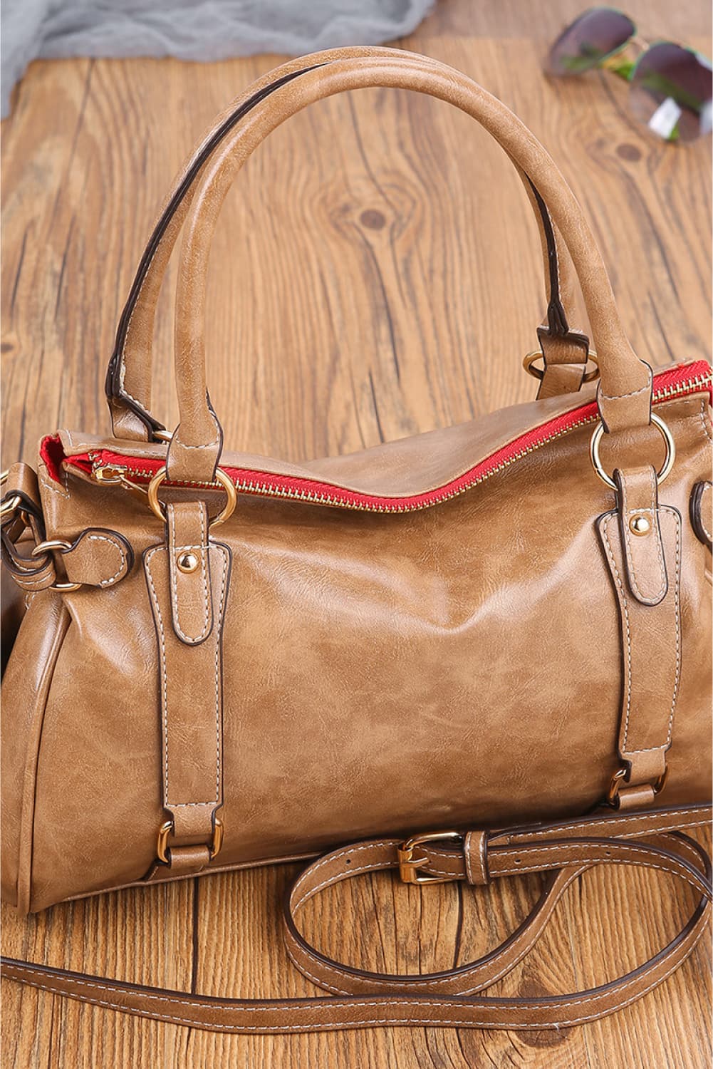 Honeybee Mumford's Leather Handbag