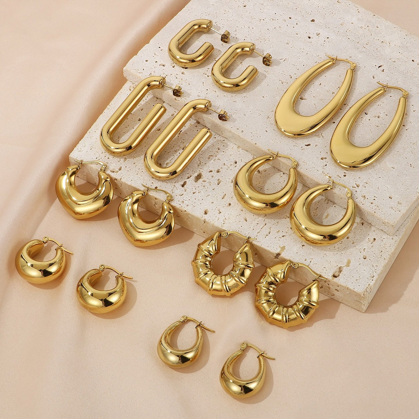 honeybee Mumford's Hinged Hoop Earrings