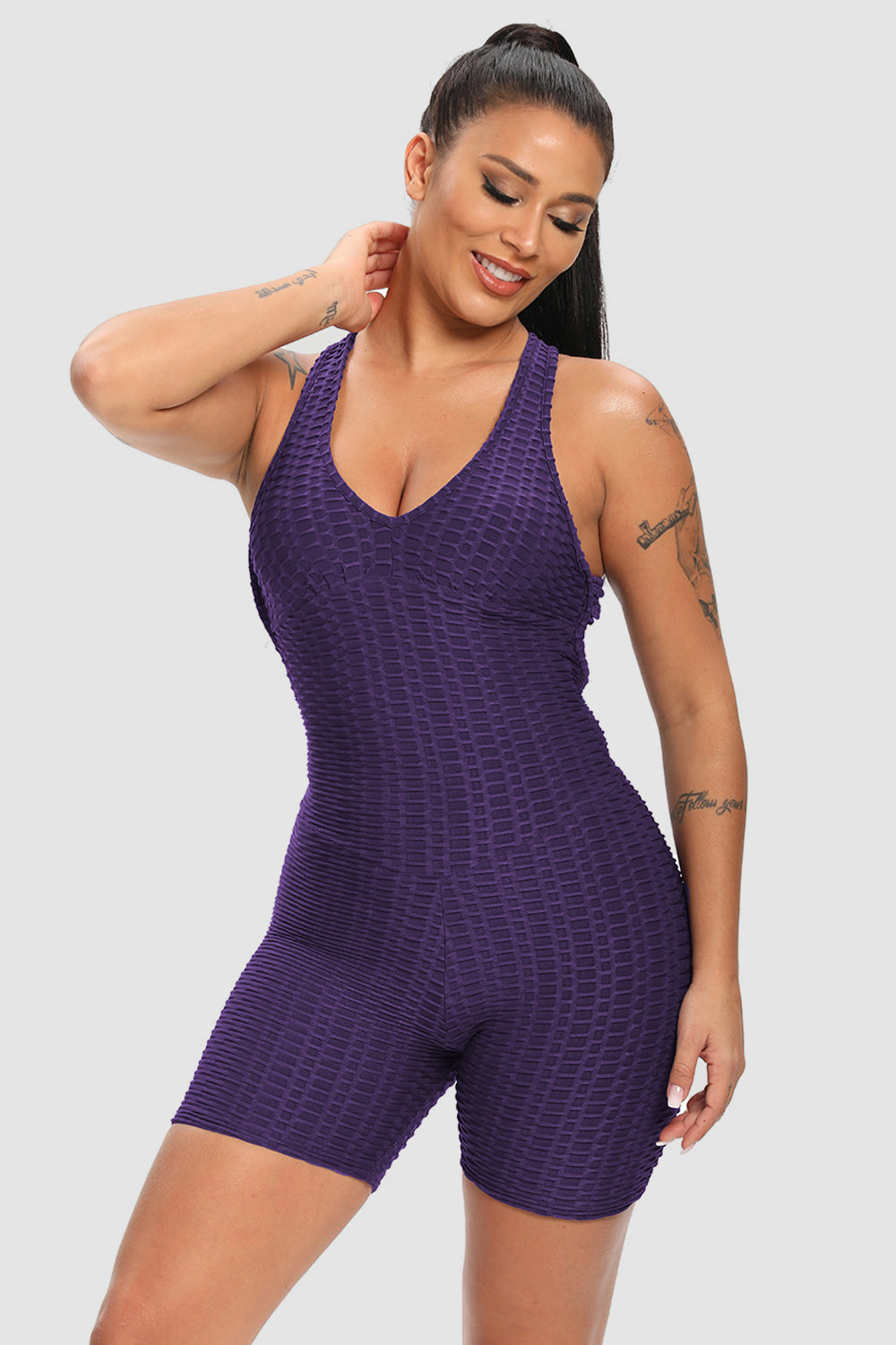 Honeybee Mumford's Crisscross Wide Strap Active Romper