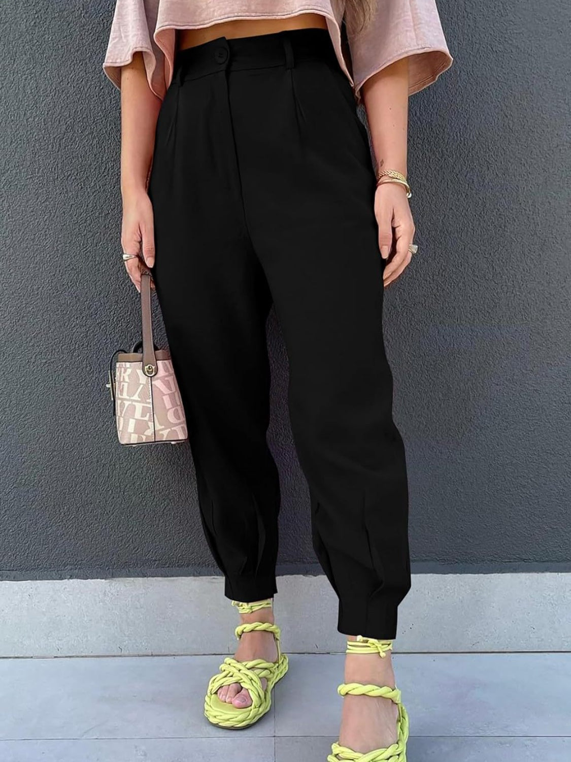 Honeybee Mumford's High Waist Cropped Pants