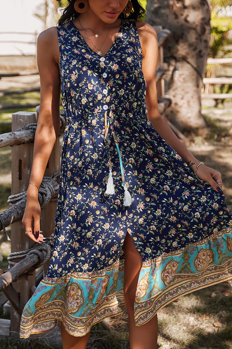 Honeybee Mumford's Floral Boho Mixed Dress