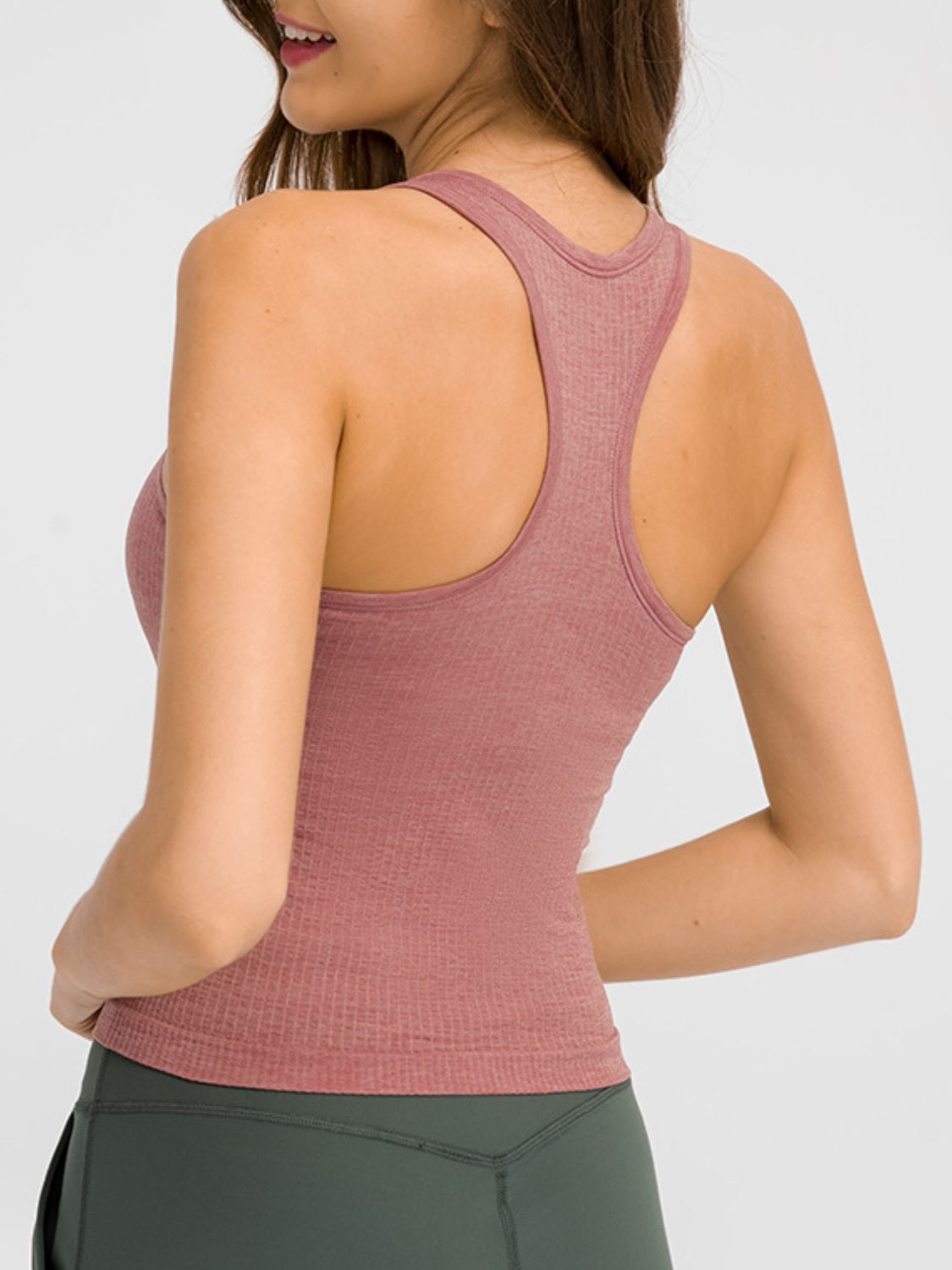 Honeybee Mumford's Round Neck Racerback Active Tank