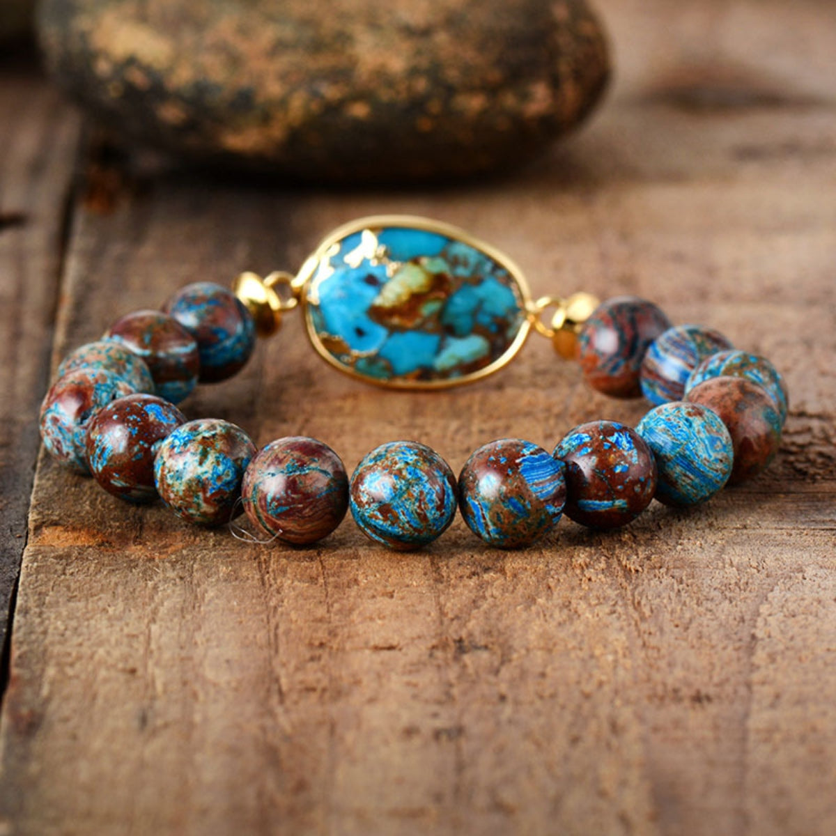 honeybee Mumford's Natural Stone Beaded Bracelet