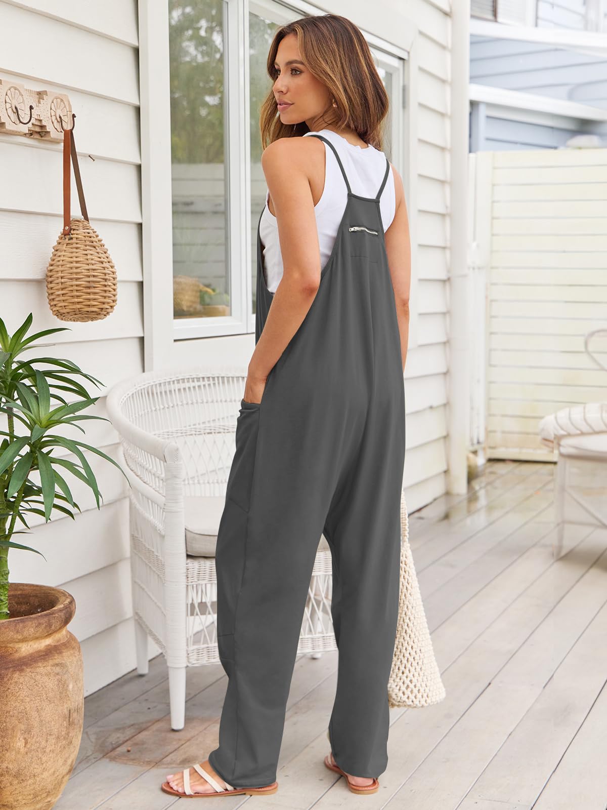 Honeybee Mumford's V-Neck Spaghetti Strap Jumpsuit