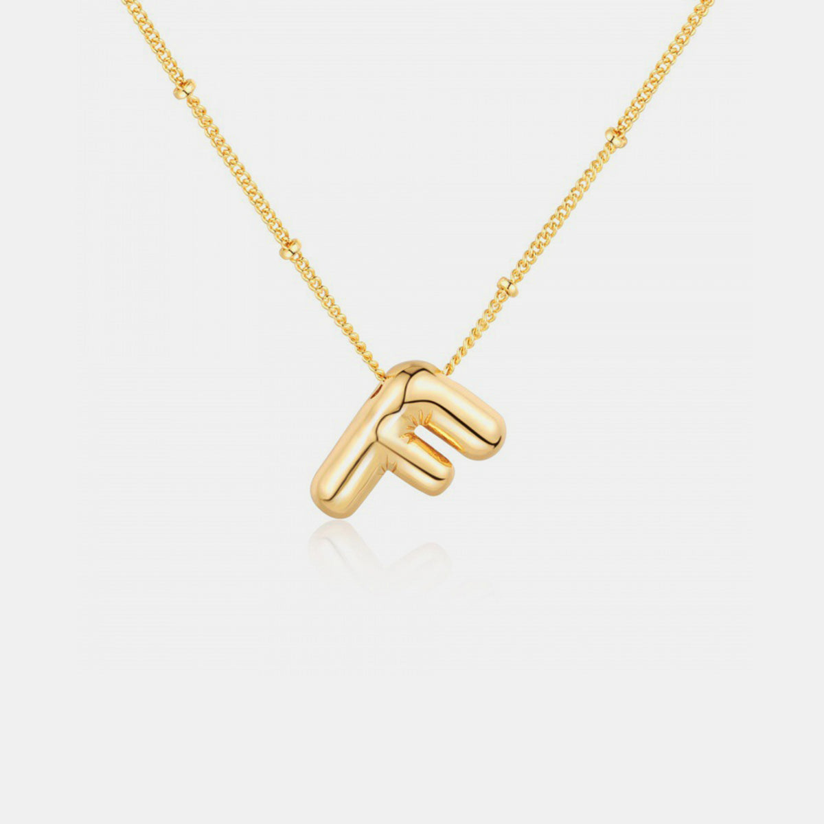 Honeybee Mumford's Gold-Plated Letter Pendant Necklace