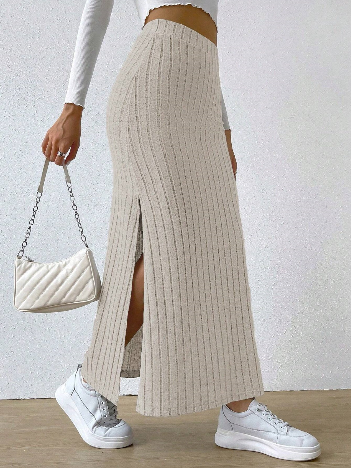 Honeybee Mumford's Slit High Waist Skirt