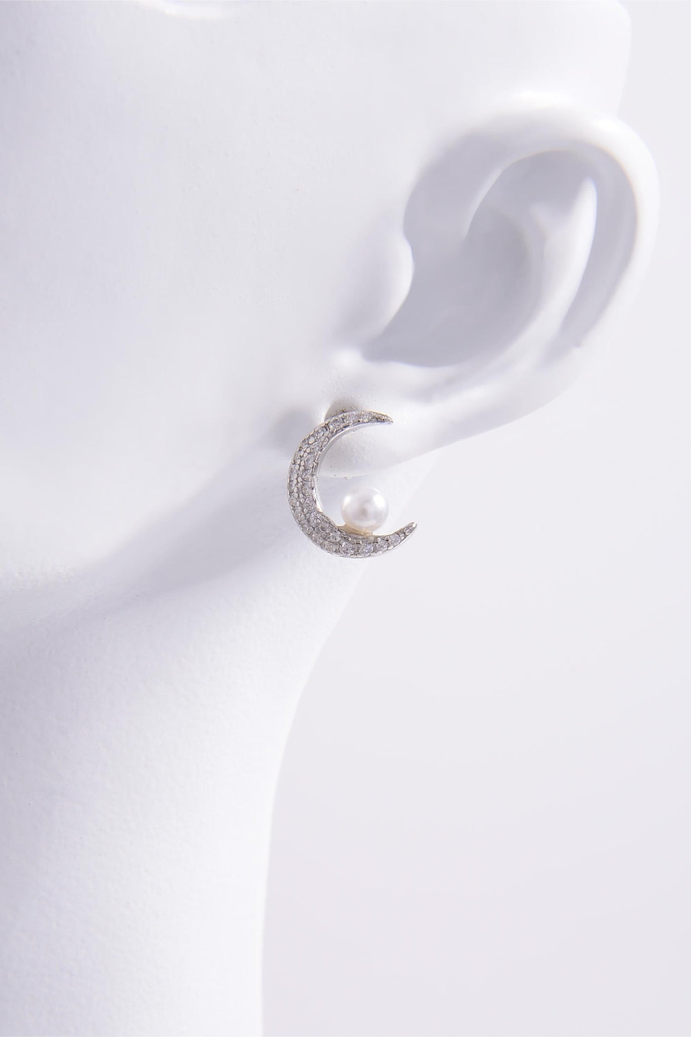 honeybee Mumford's Sterling Silver Moon Shape Earrings