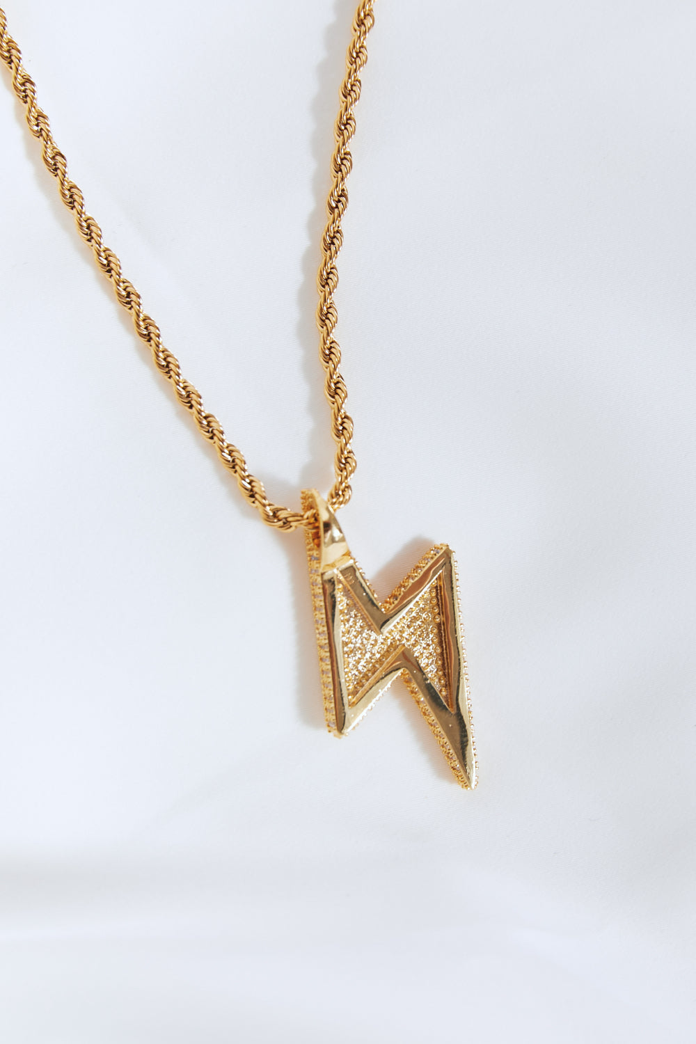 Honeybee Mumford's Brass Lightning Pendant Necklace