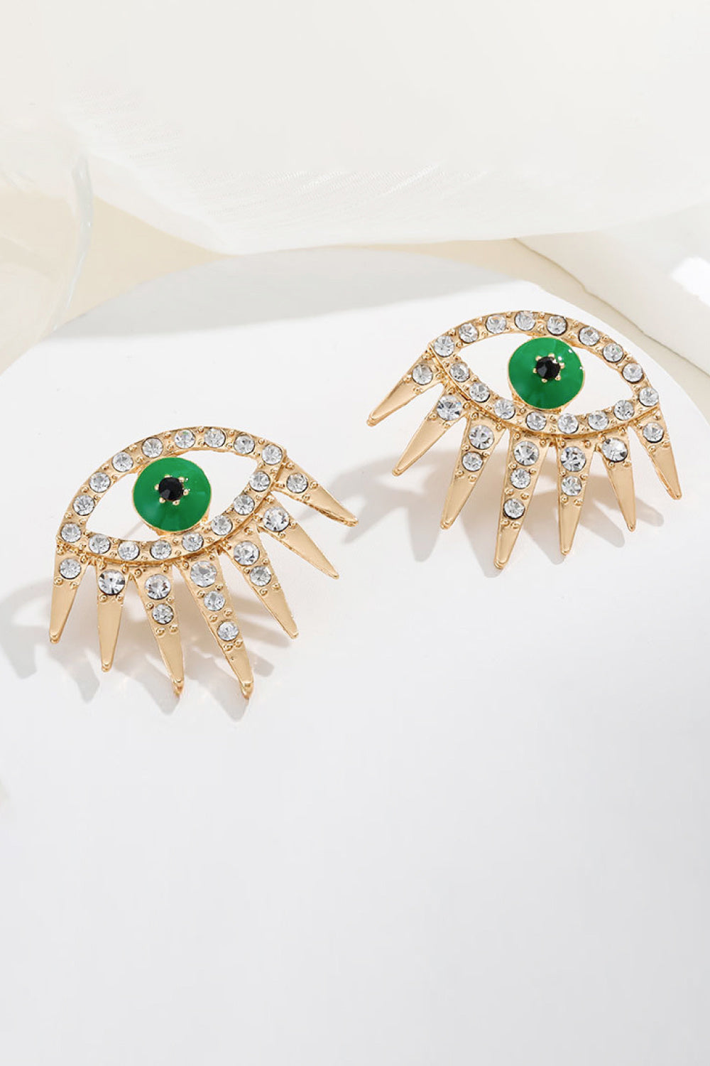 honeybee Mumford's Evil Eye Rhinestone Earrings