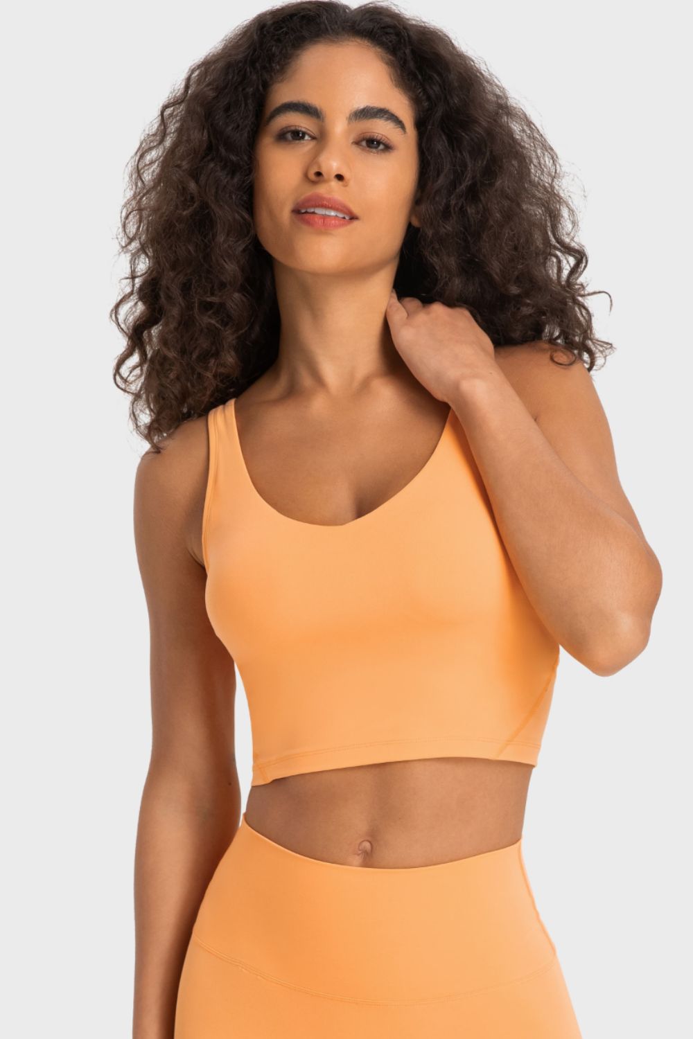 Honeybee Mumford's Deep V-Neck Crop Sports Bra