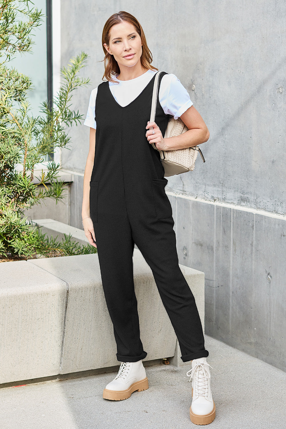 Honeybee Mumford's Full Size Sleeveless Straight Jumpsuit