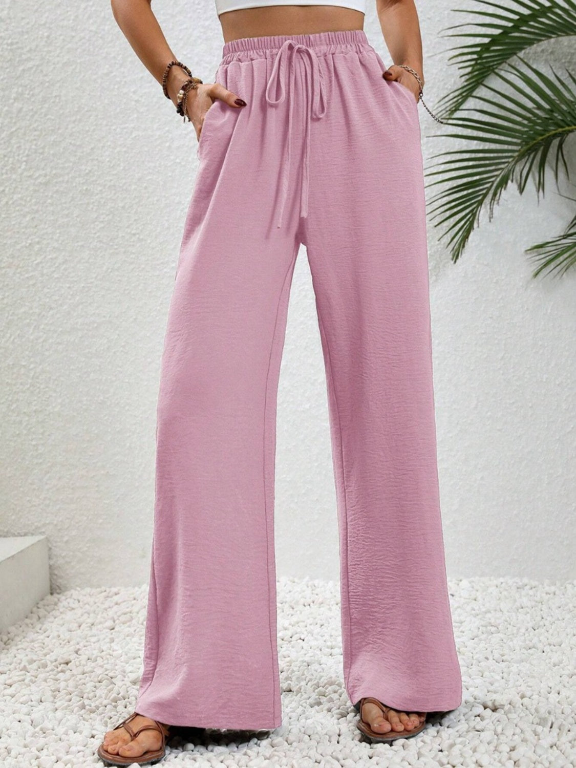 Honeybee Mumford's Wide Leg Drawstring Pants