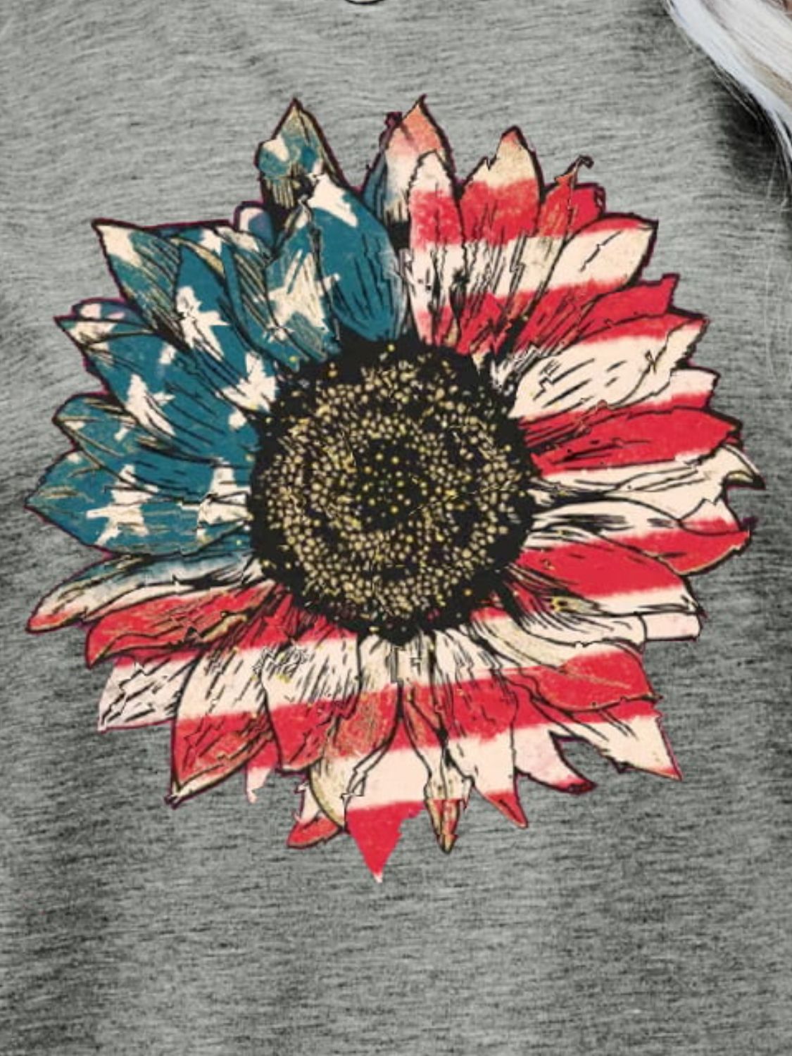 Honeybee Mumford's US Flag Flower Graphic Tee