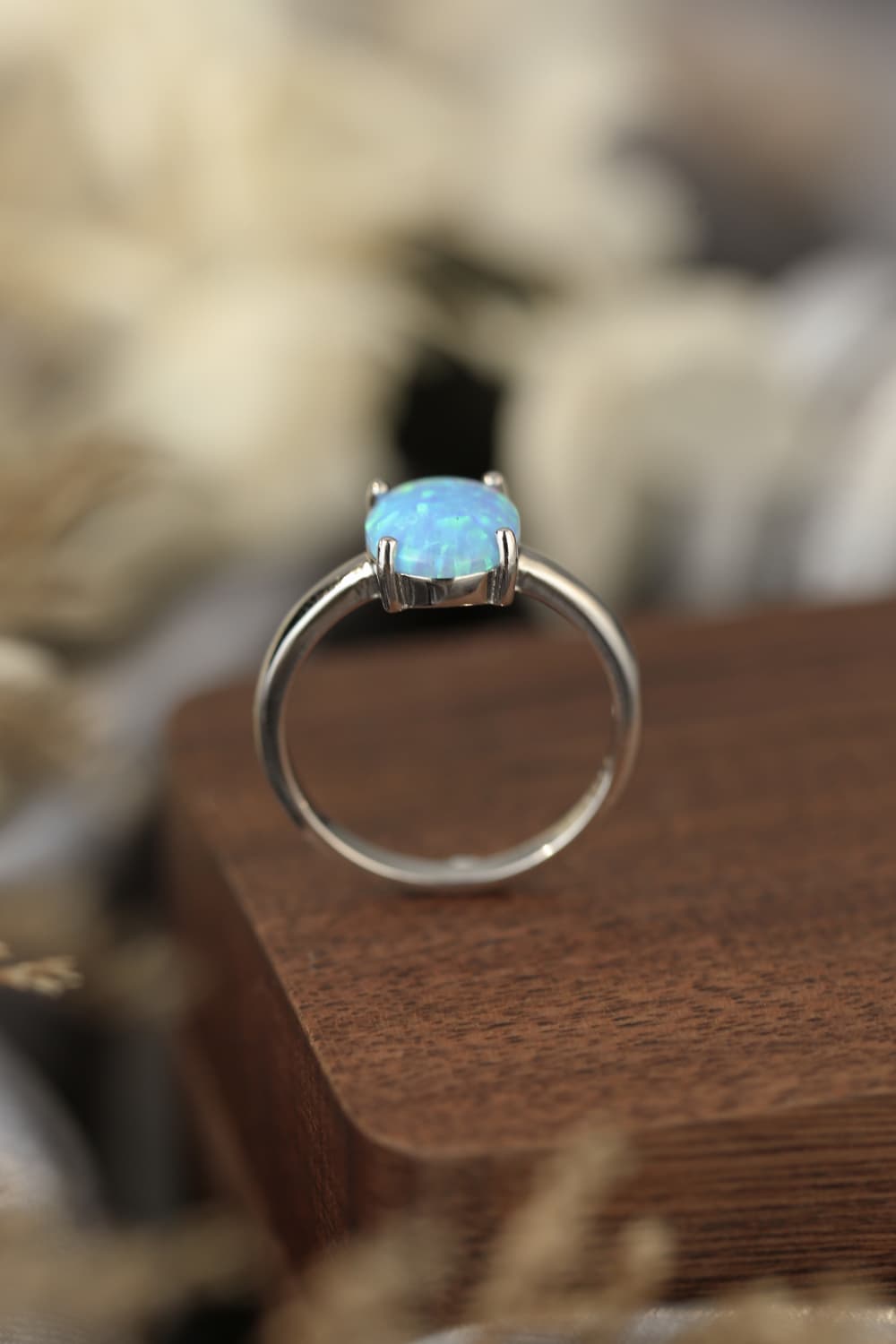 Honeybee Mumford's Sterling Silver Opal Solitaire Ring