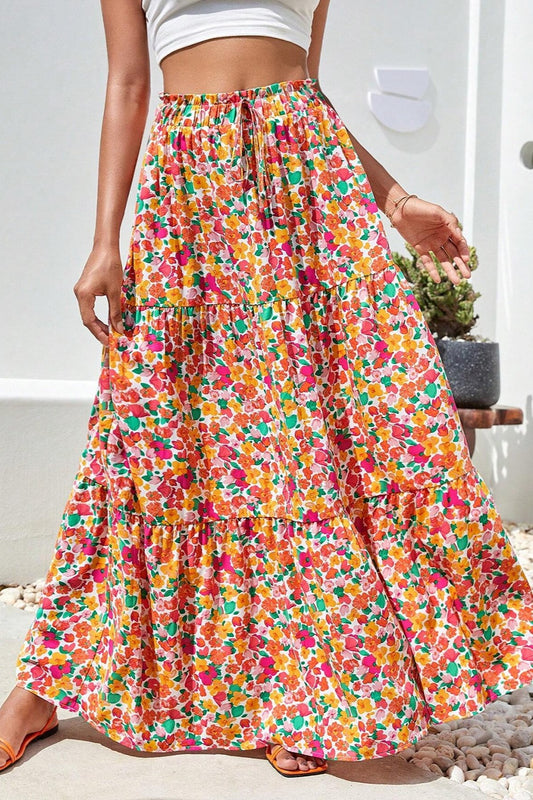 Honeybee Mumford's Printed Elastic Waist Maxi Skirt