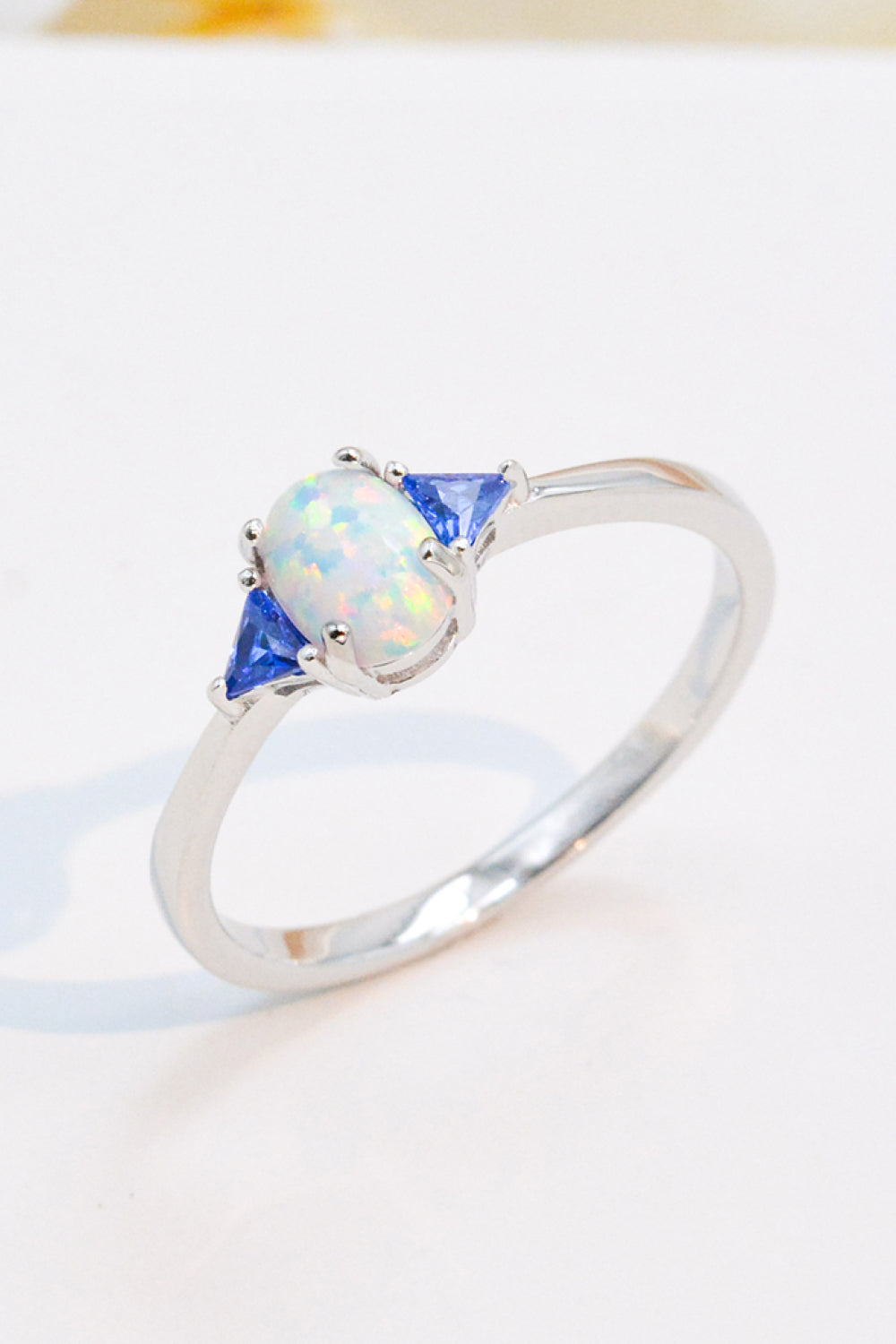 Honeybee Mumford's Contrast Sterling Silver Opal Ring