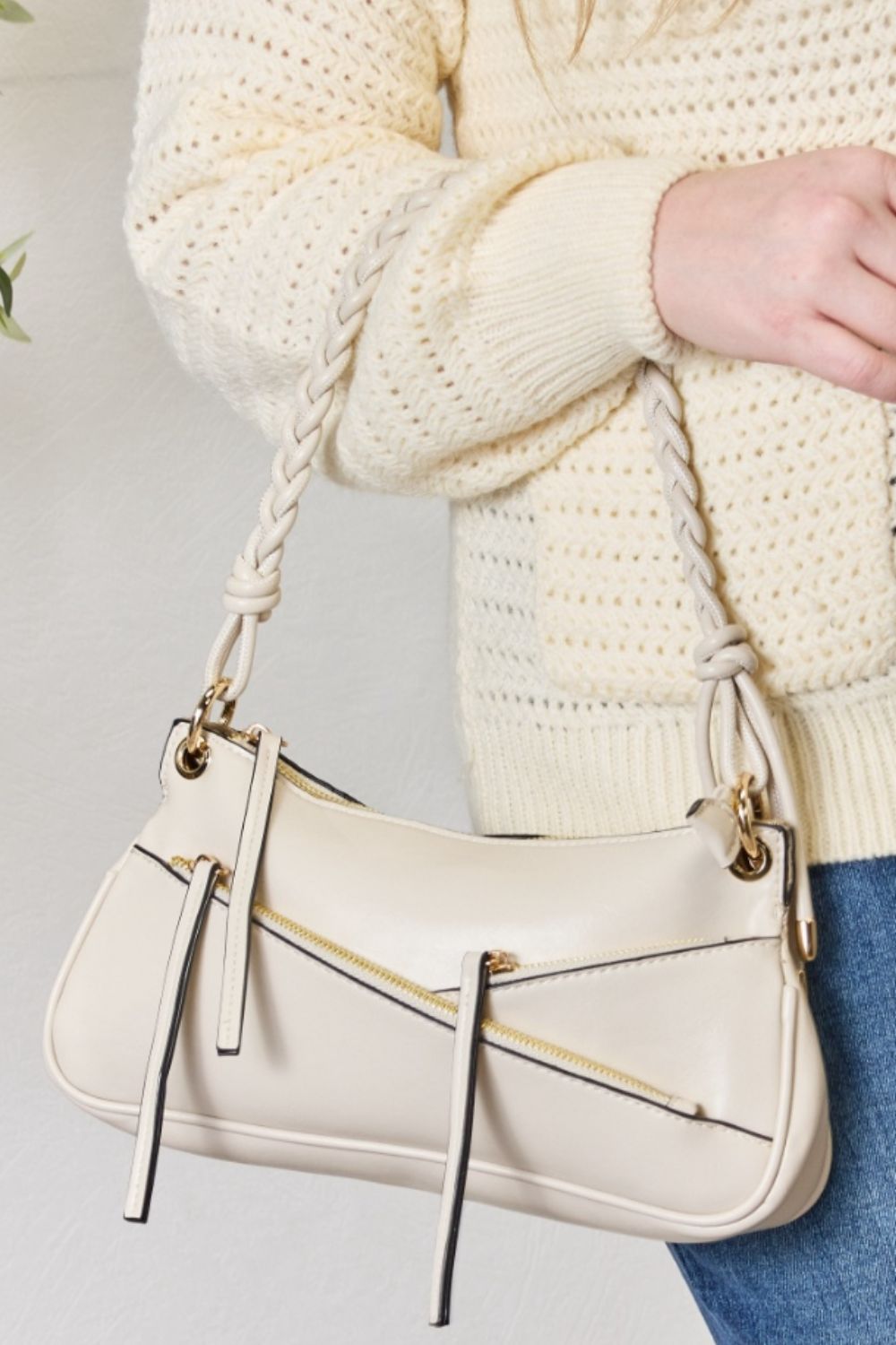 Honeybee Mumford's Braided Strap Shoulder Bag