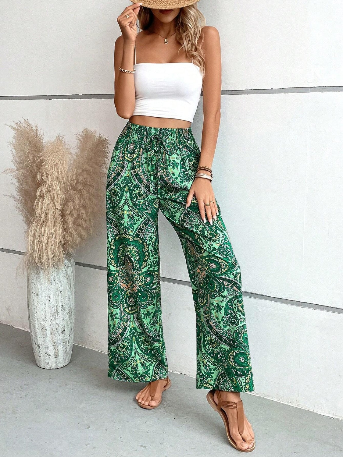 Honeybee Mumford's Printed Wide Leg Pants