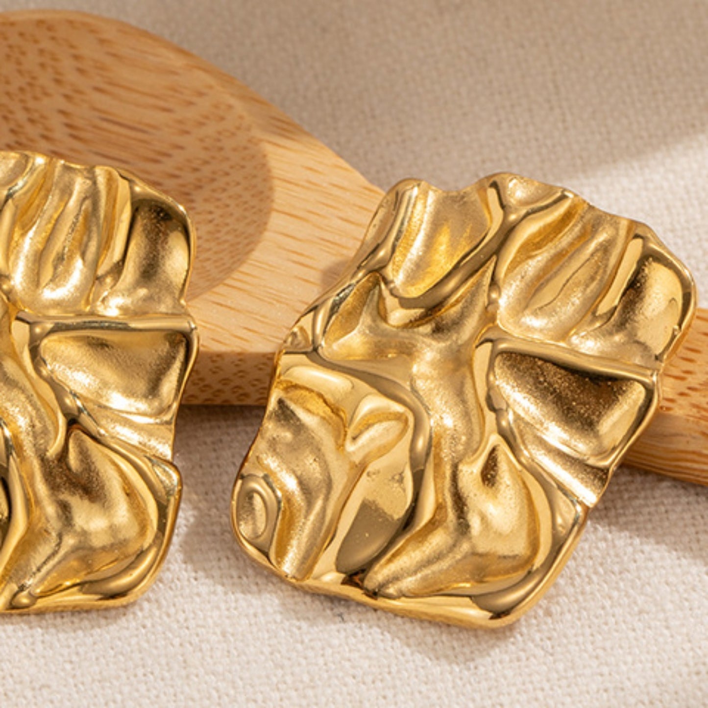 honeybee Mumford's Geometric Gold-Plated Earrings