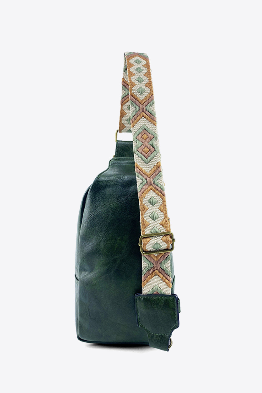 honeybee Mumford's Pattern Adjustable Strap Leather Sling Bag