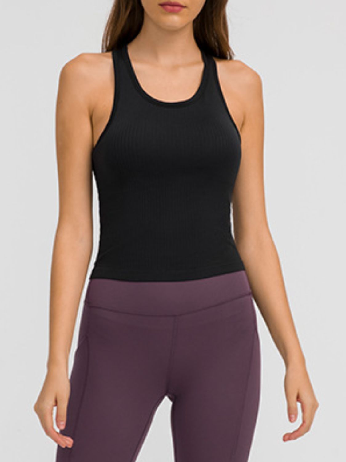 Honeybee Mumford's Round Neck Racerback Active Tank