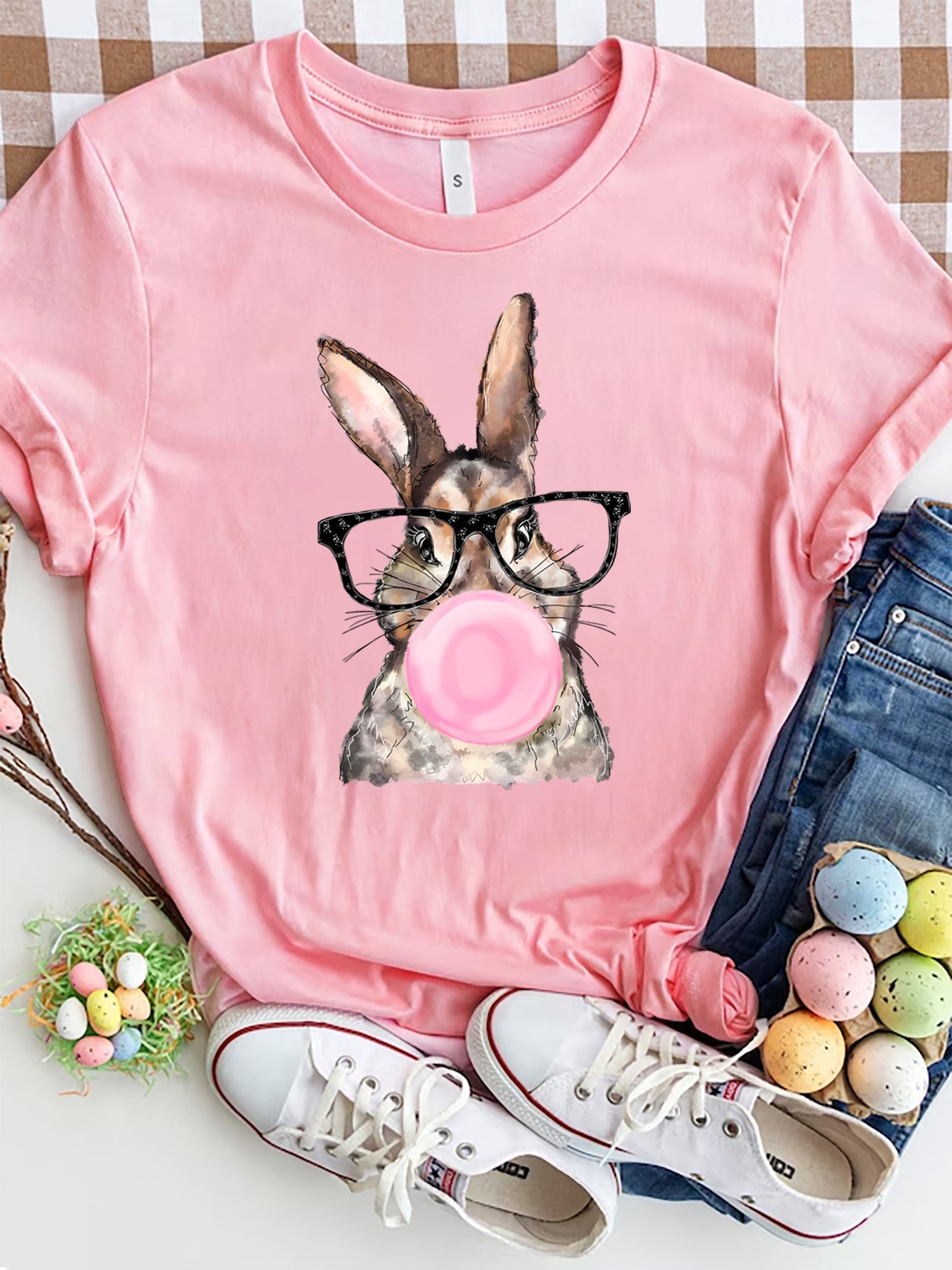 Honeybee Mumford's Rabbit Round Neck Short Sleeve T-Shirt