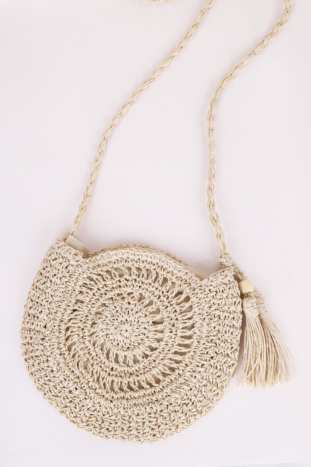 Honeybee Mumford's Tassel Straw Braided Strap Shoulder Bag