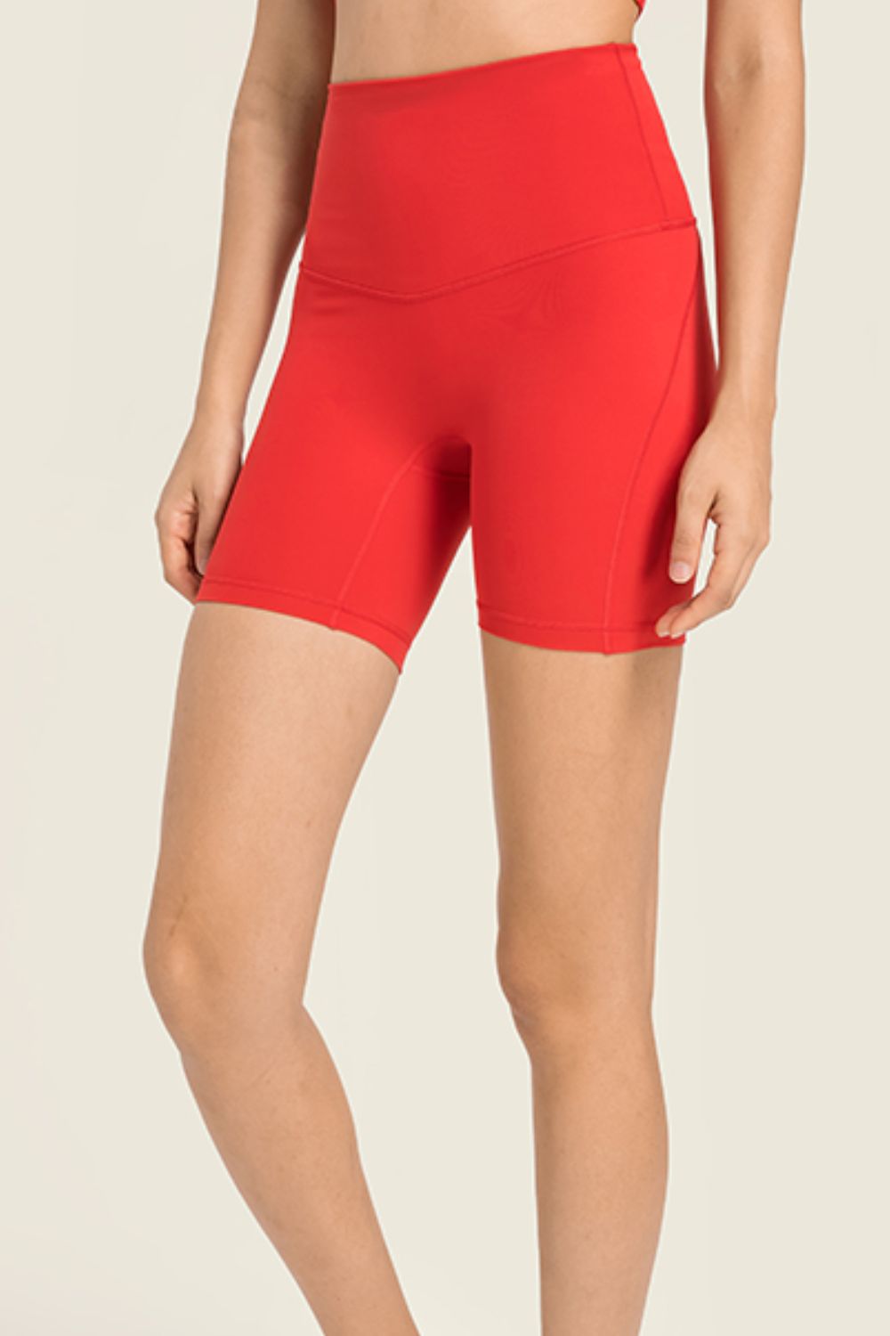 Honeybee Mumford's Seamless High-Rise Wide Waistband Biker Shorts