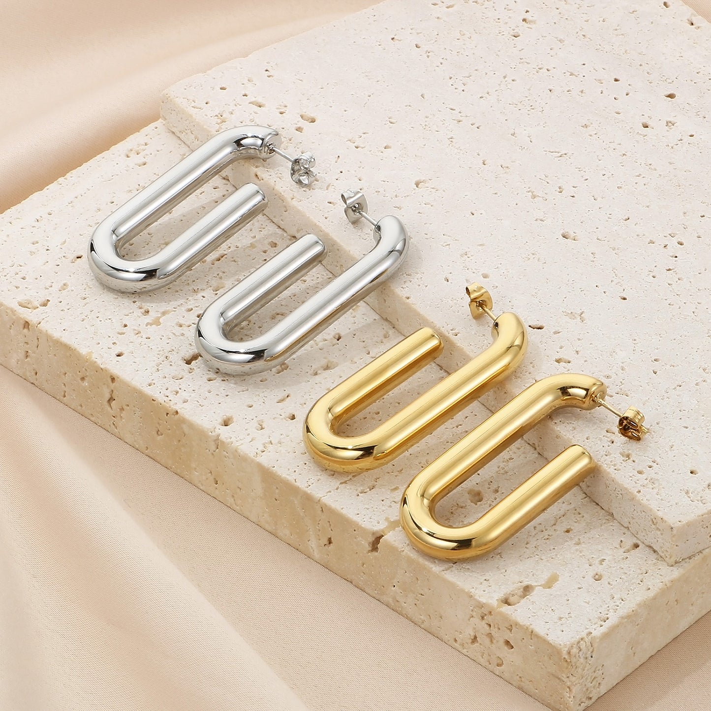 honeybee Mumford's Hinged Hoop Earrings