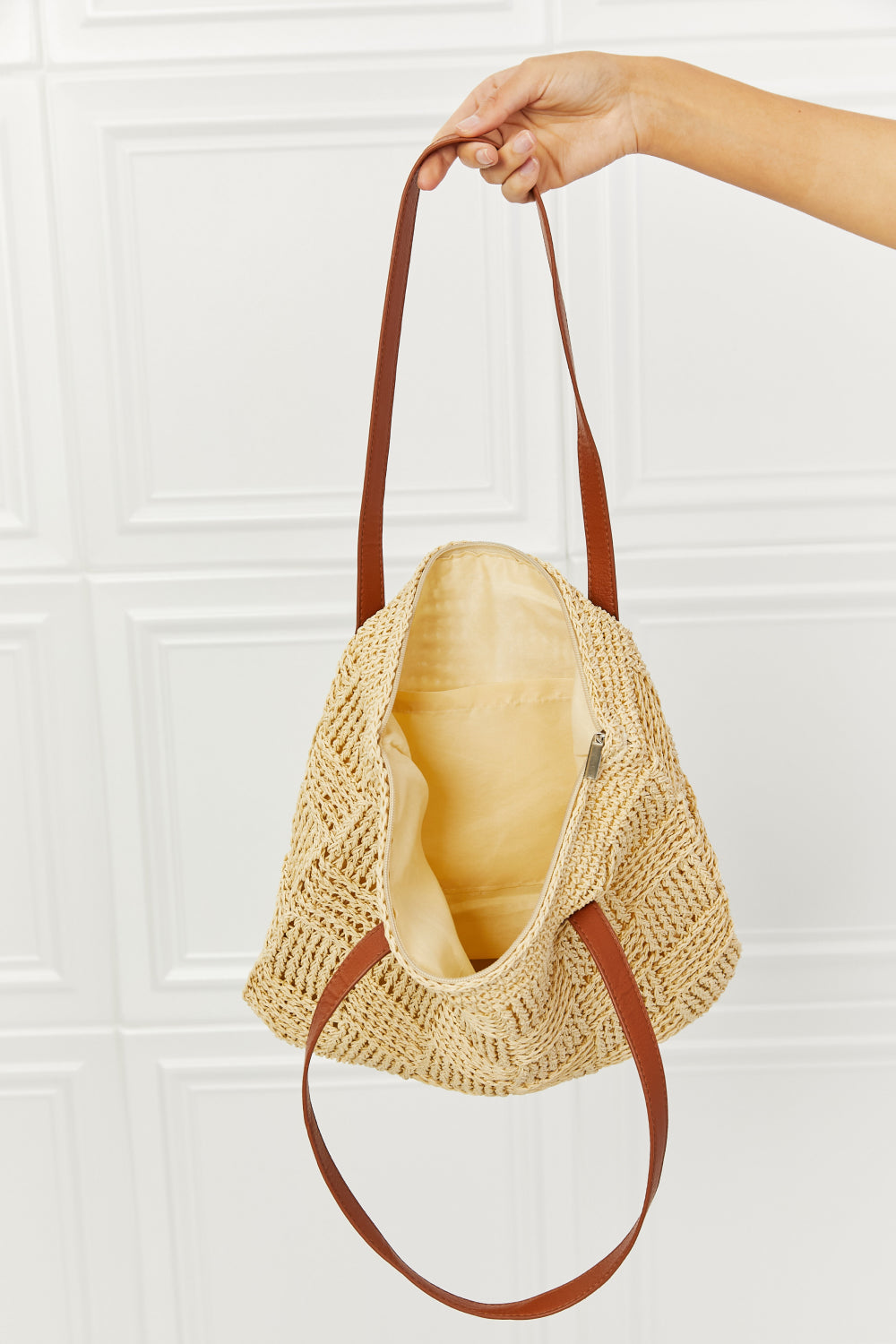 Honeybee Mumford's Picnic Date Straw Tote Bag