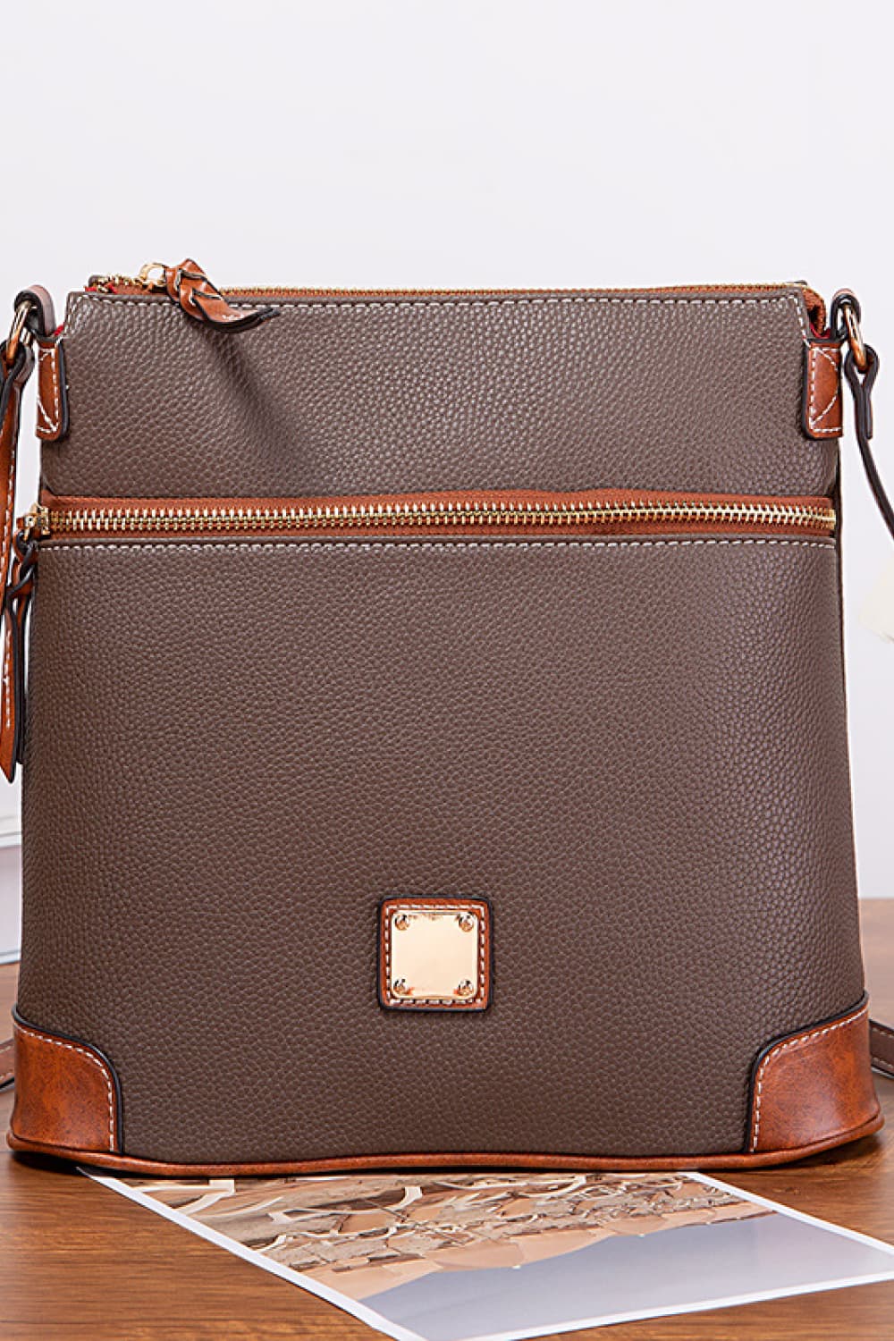 Honeybee Mumford's Leather Crossbody Bag