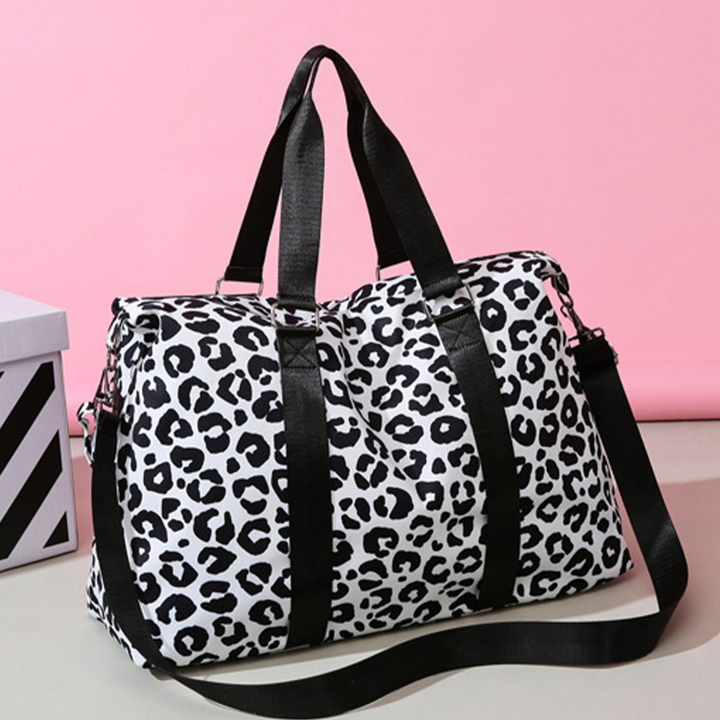 Honeybee Mumford's Animal Print Weekend Bag