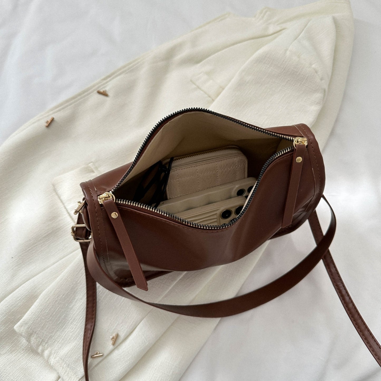 Honeybee Mumford's Leather Shoulder Bag